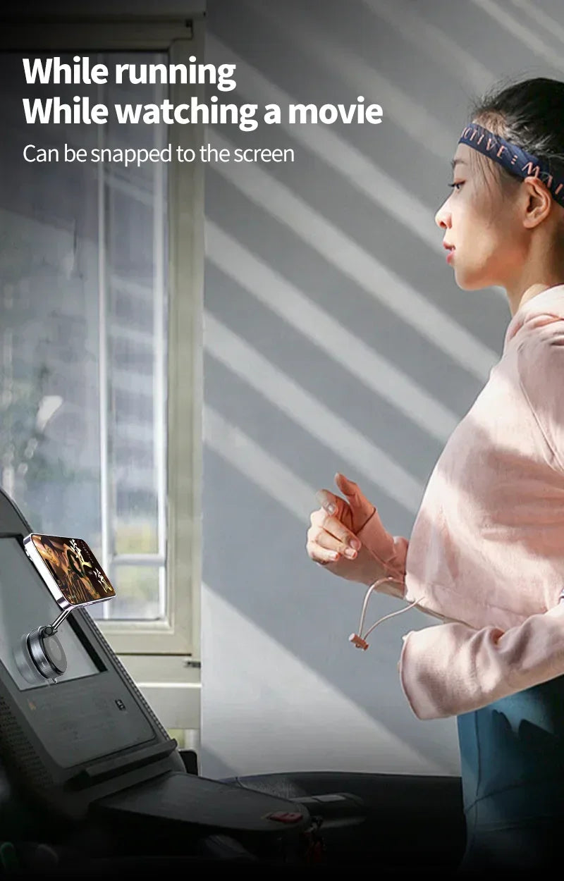 Strong Magnetic Phone Holder Foldable Design 360° Adjustable Vacuum Car Mount For Cell Phone For iphone Live Streaming